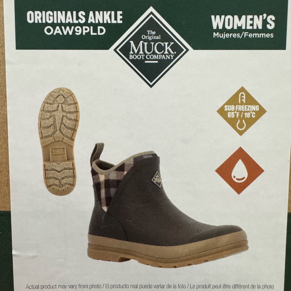 The original Muck Boot Company- Women's Originals Ankle Boots - Black and Brown